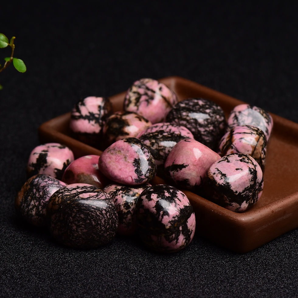 Thumbnail: Tumbled Rhodonite Stone