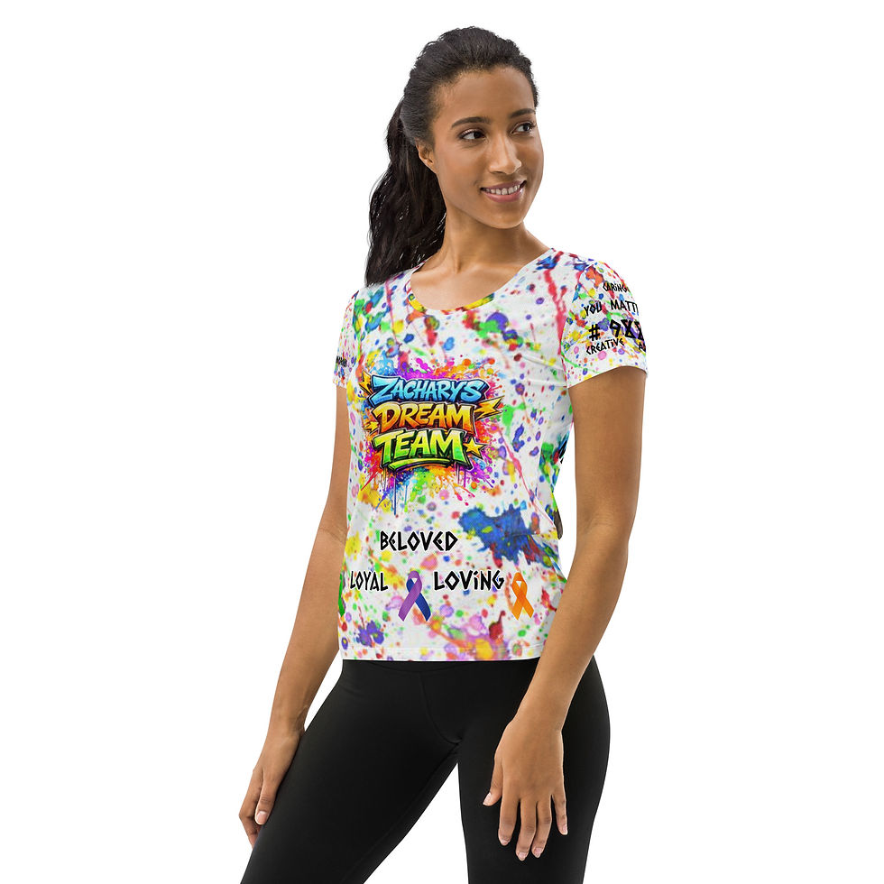 Thumbnail: Zachary's Dream Team 2026 Women's athletic t-shirt
