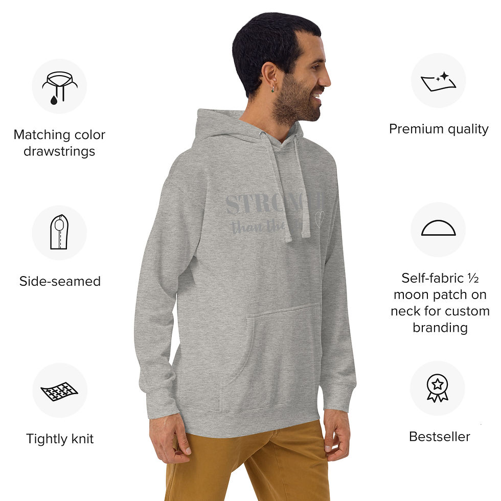 Thumbnail: STRONGER than the storm Unisex Hoodie