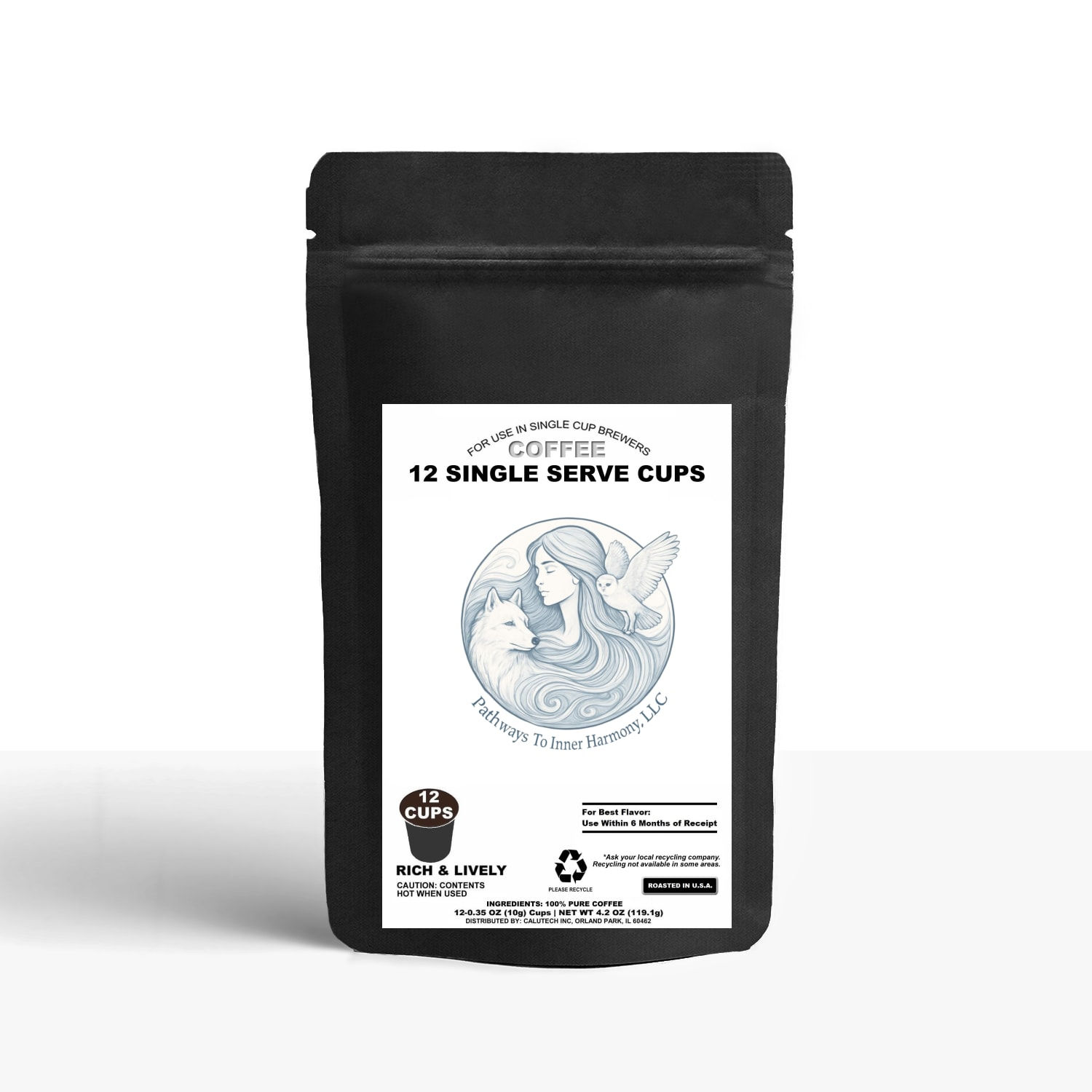 12 Pack Single Serve Coffee Capsules