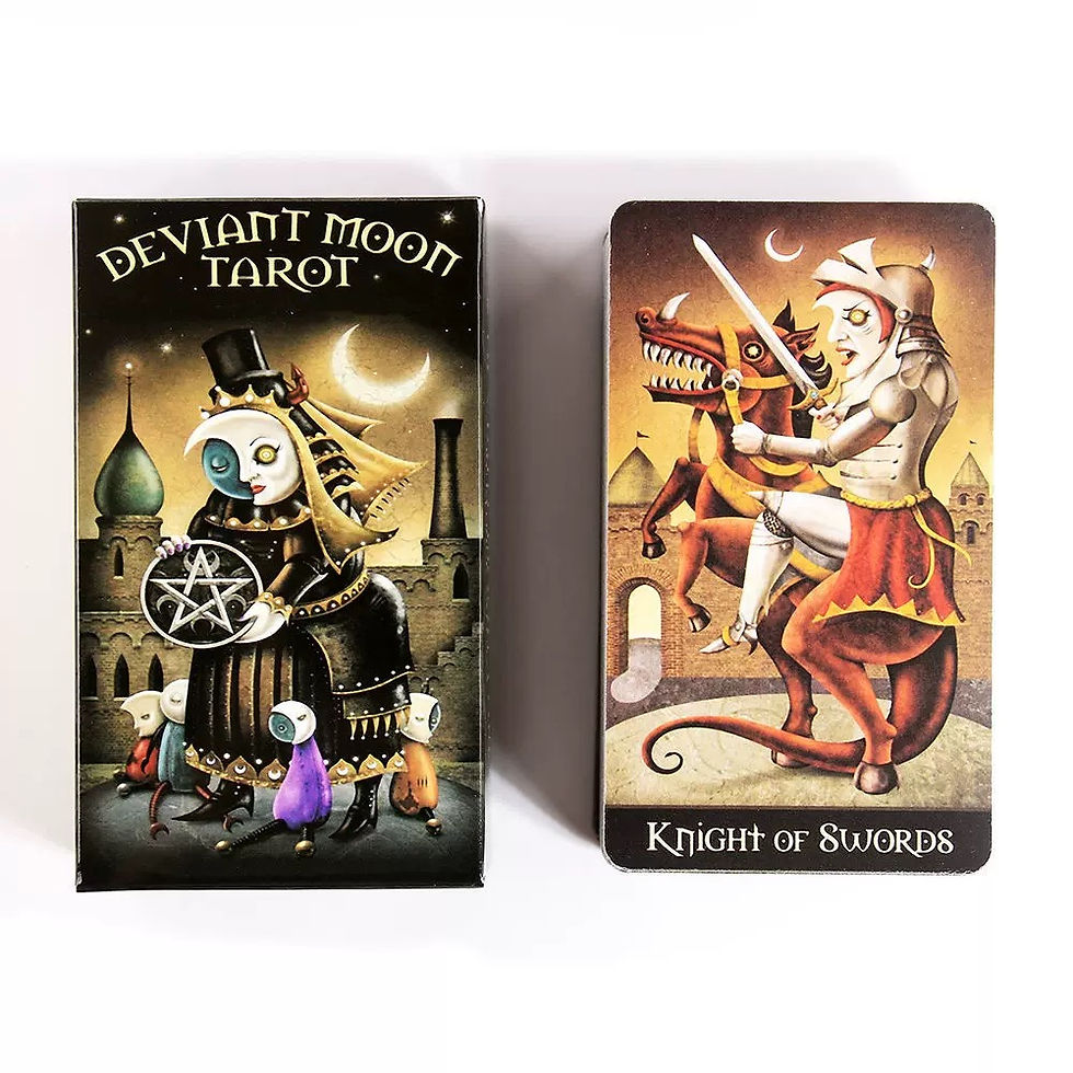 Thumbnail: 78pcs/deck Deviant Moon Tarot Cards Fantasy Art Deck for Inner Wisdom & Soul Exp