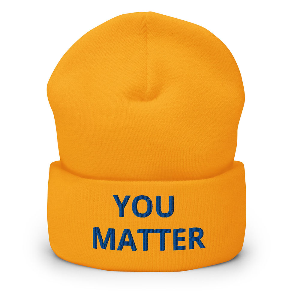 Thumbnail: YOU MATTER Cuffed Beanie