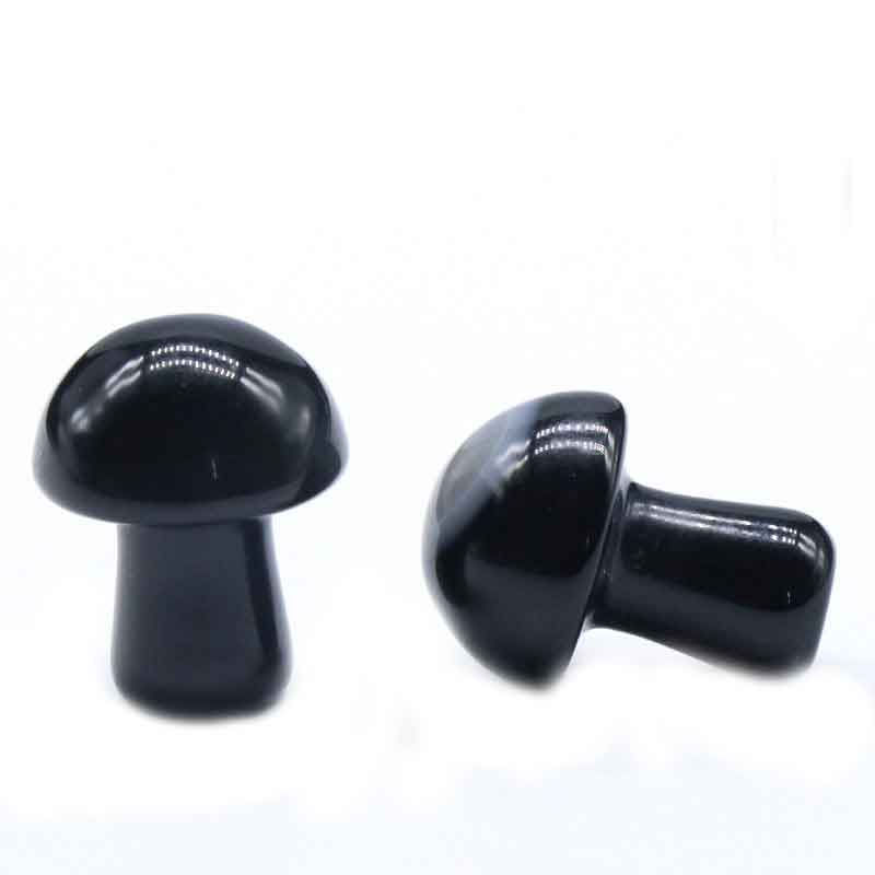Thumbnail: Natural Mini Carved Mushrooms