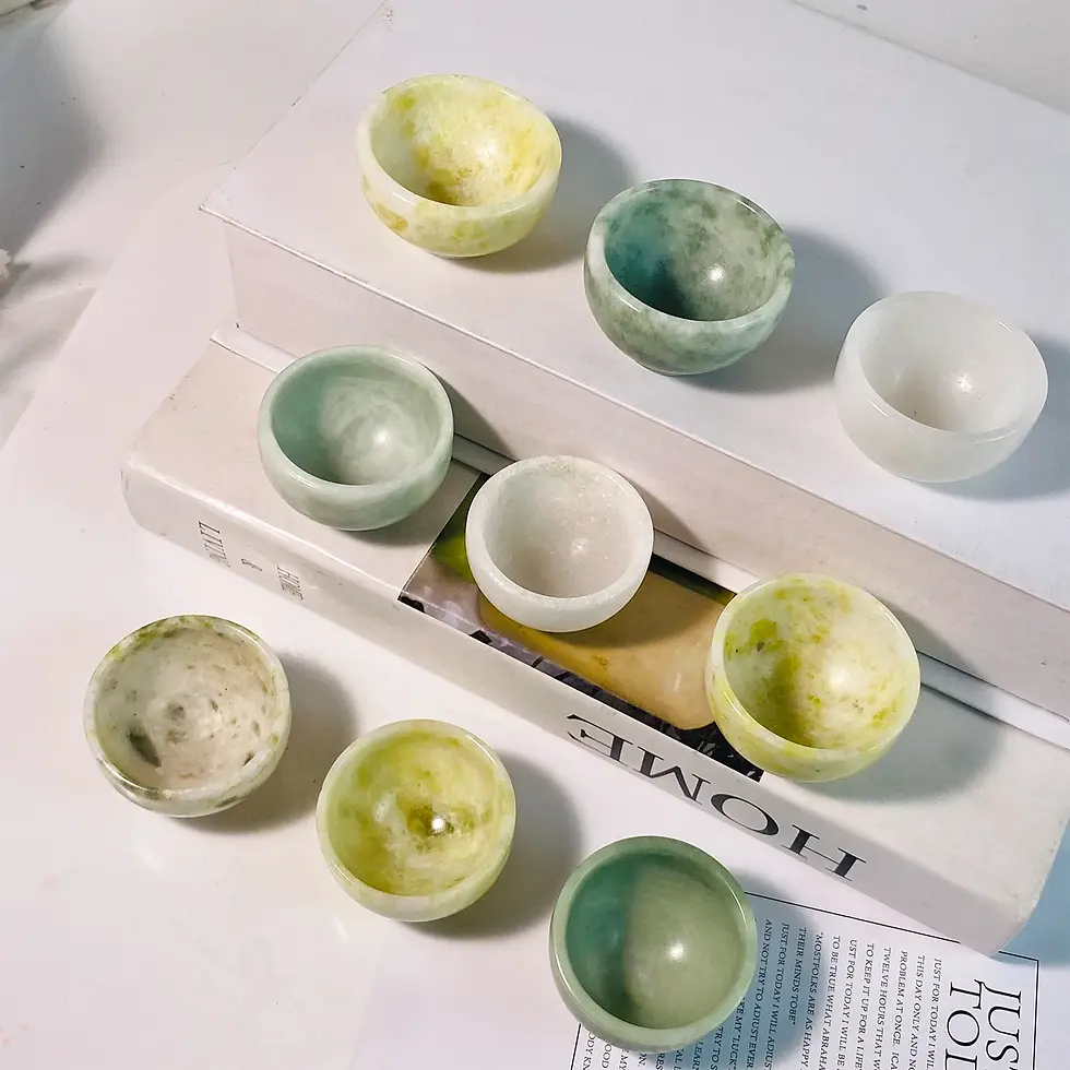 Thumbnail: 1PC Natural Crystal Jade Bowl