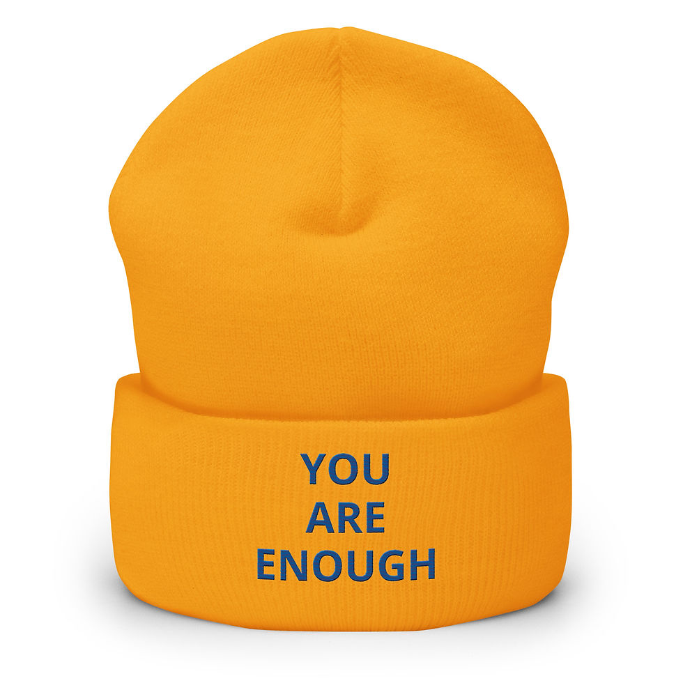 Thumbnail: YOU ARE ENOUGH Cuffed Beanie