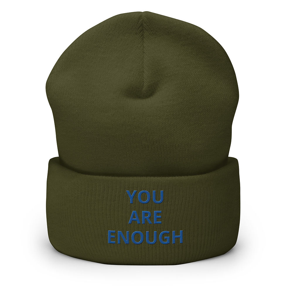 Thumbnail: YOU ARE ENOUGH Cuffed Beanie