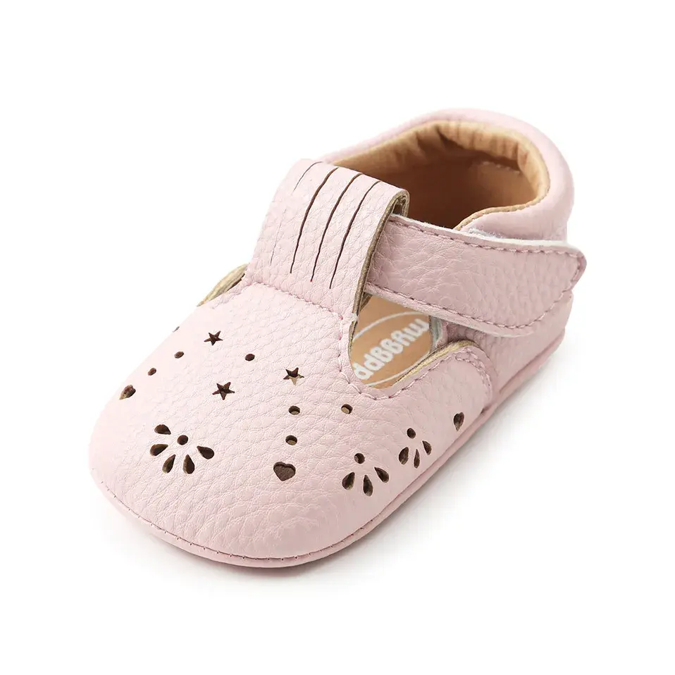 Thumbnail: First Step Shoes Soft Bottom Rubber Non-Slip Toddler First Walkers