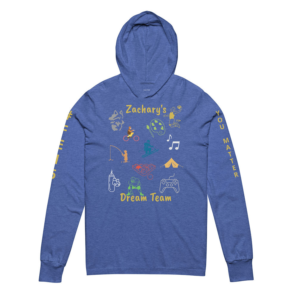 Thumbnail: Zachary's Dream Team 2025 Hooded long-sleeve tee