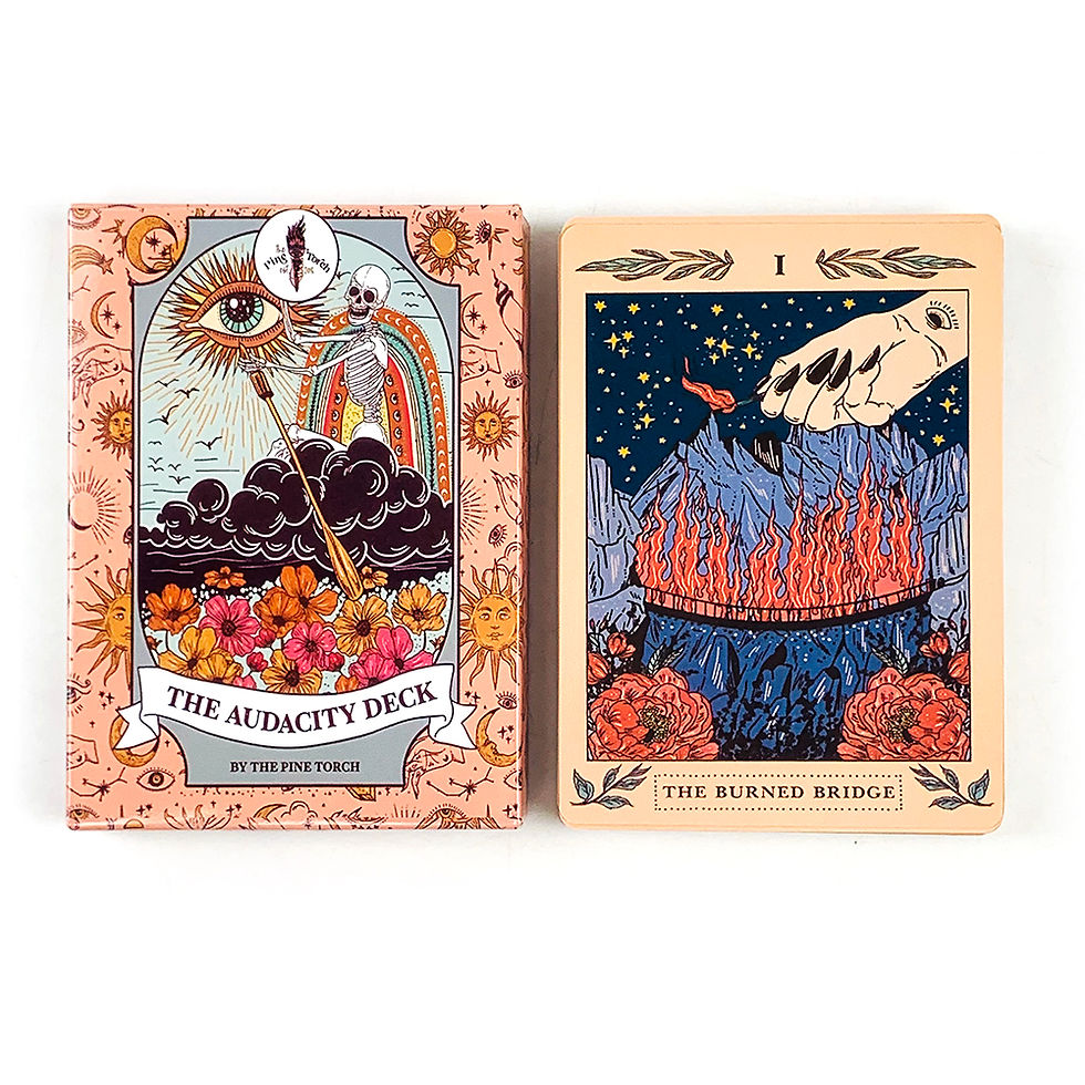 Thumbnail: The Audacity Deck A 37 Oracle Cards English Tarot Divination Edition Deck Borad 