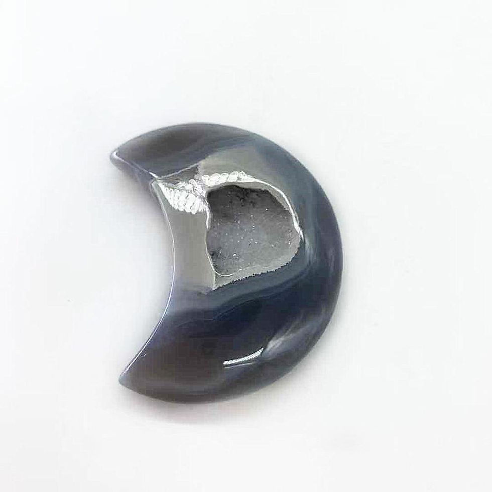 Thumbnail: Natural Agate Geode Moon Crystal