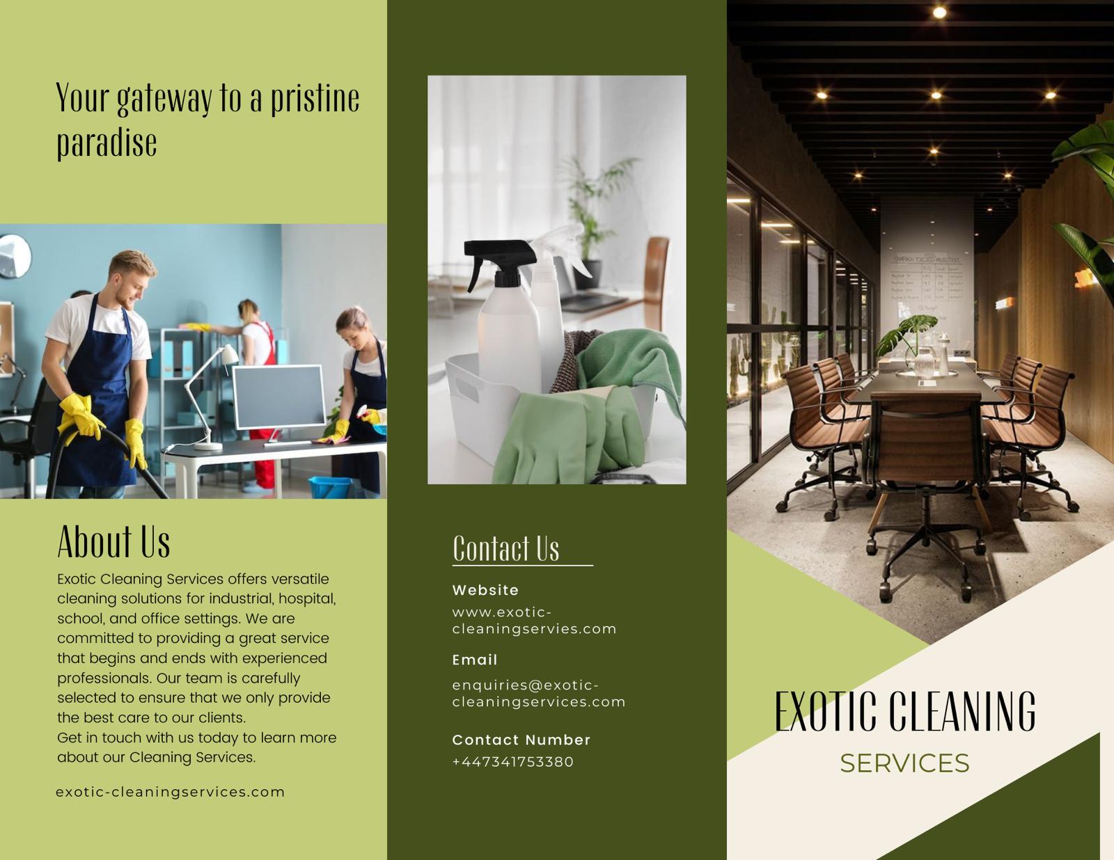 Writer: Exotic -cleaning service