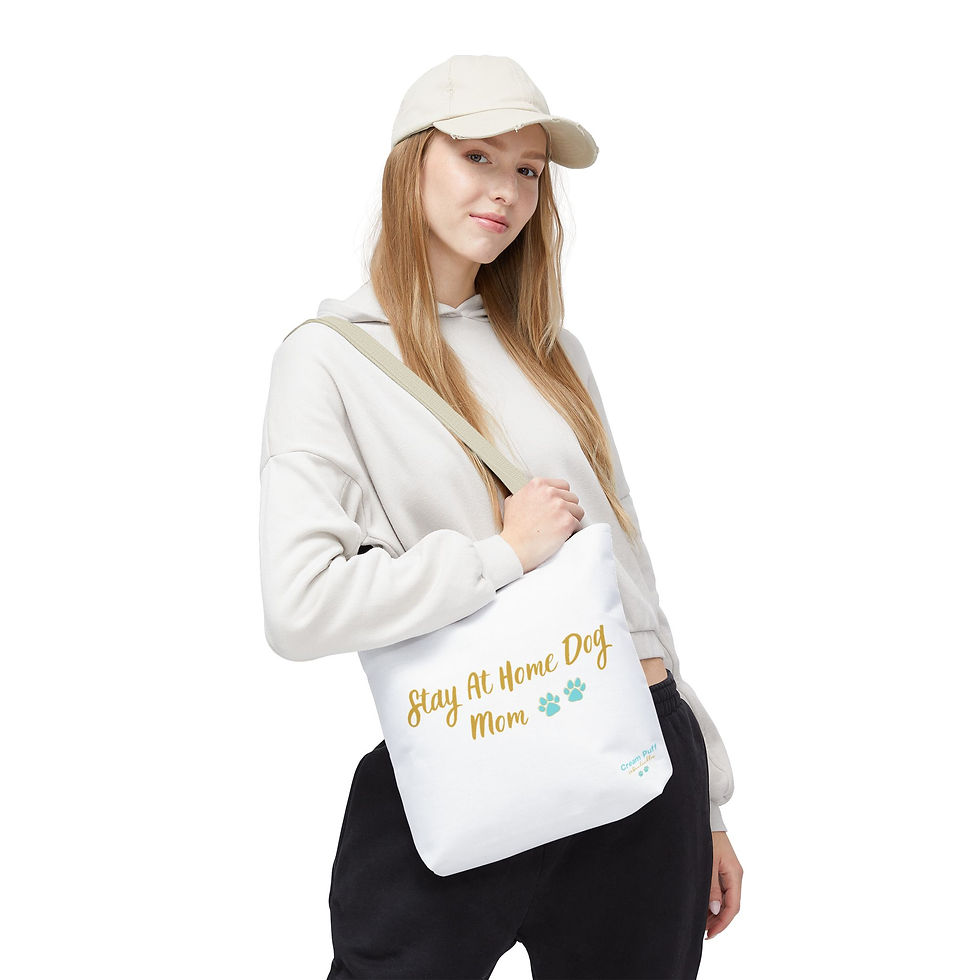 Thumbnail: Stay at Home Dog Mom Signature Tote Bag