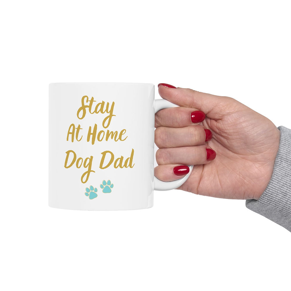 Thumbnail: Stay At Home Dog Dad mug, funny cute gift for dog lovers