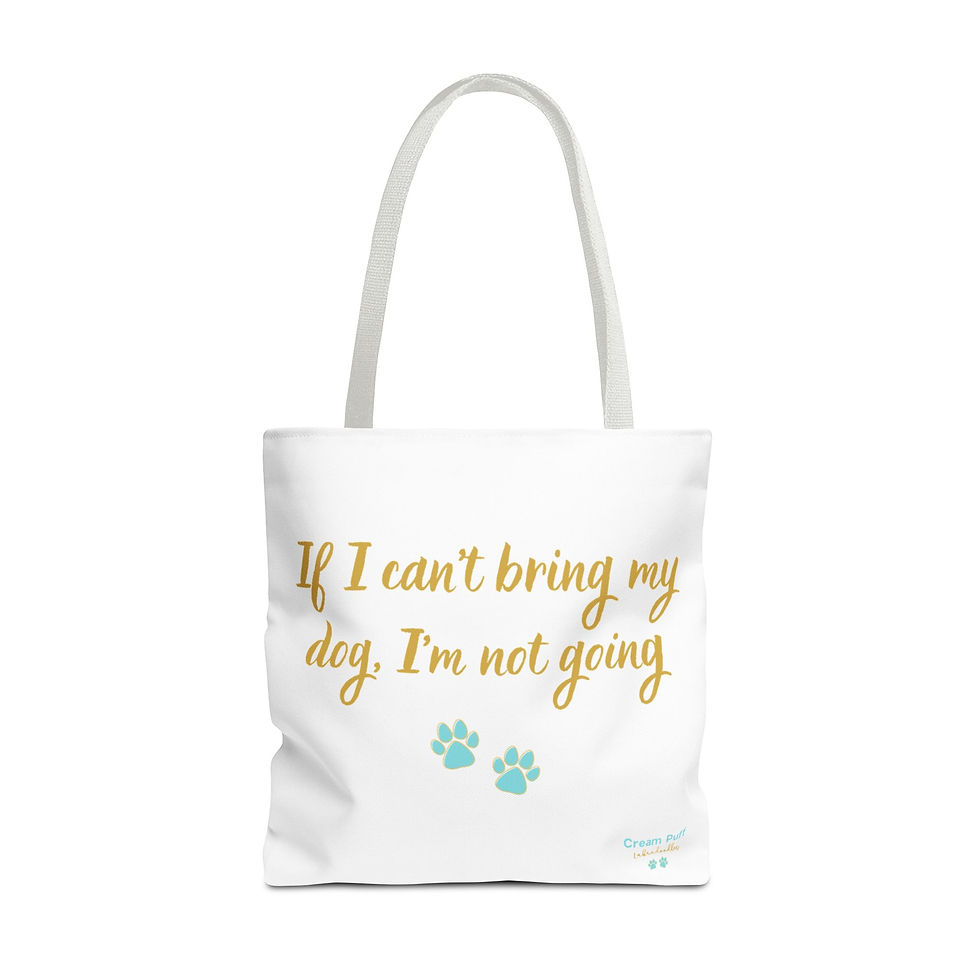 Thumbnail: If I Can't Bring My Dog Signature Tote Bag | Gift for Her, Him, Dog Lovers