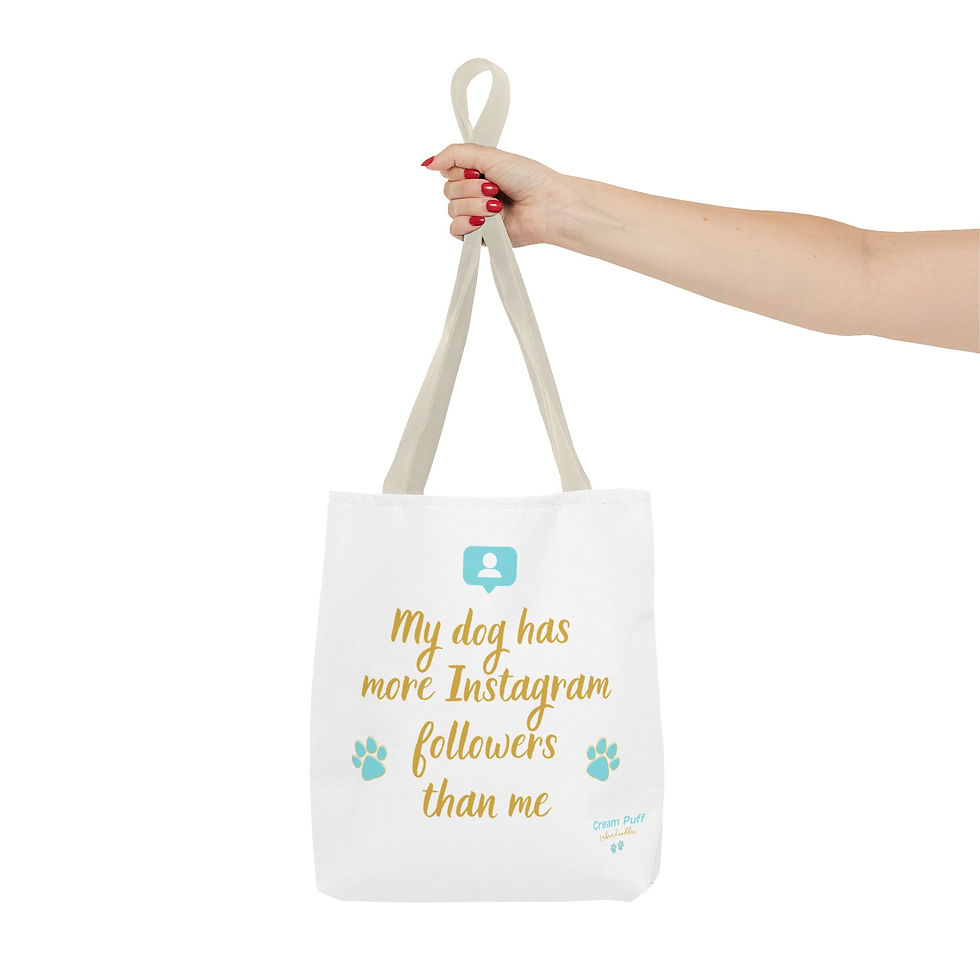 Thumbnail: Instafamous Dog Statement Signature Tote Bag