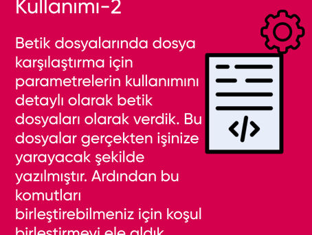 Yapılandırılmış Komut Kullanımı-2