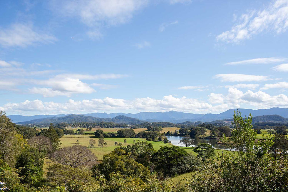 Hinterland view of Tweed River from Tweed Regional Gallery and Margaret Olley Art Centre