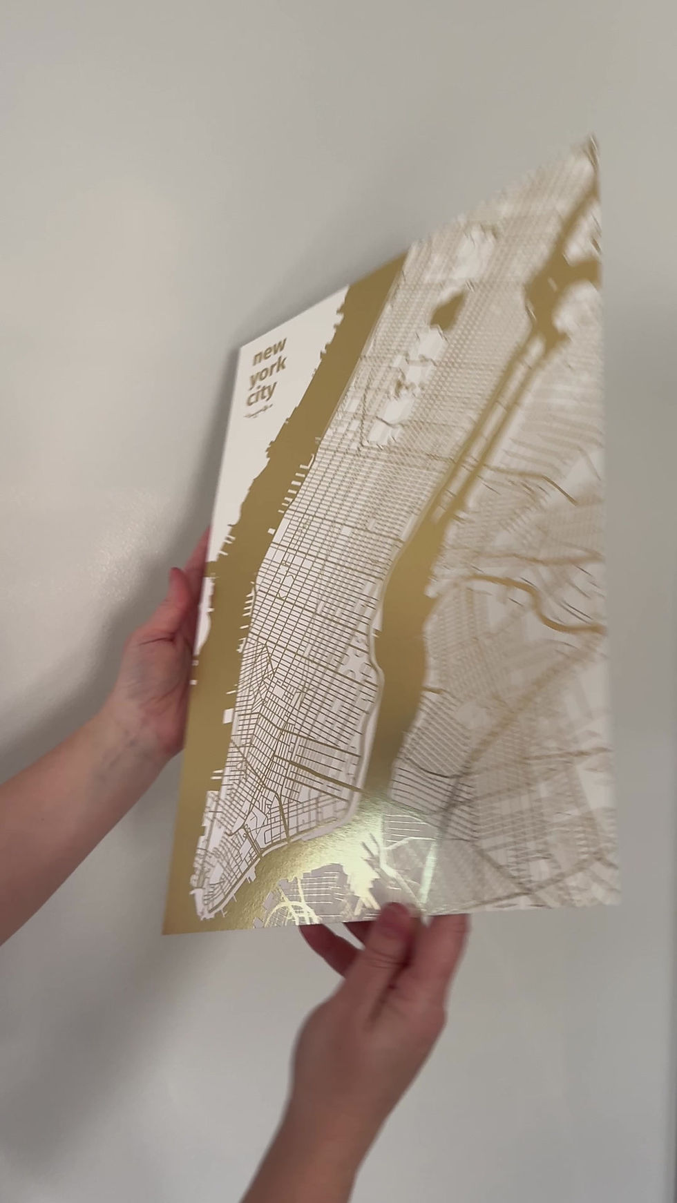 Thumbnail: New York City Gold Foil Map