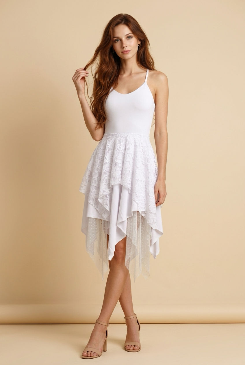 תמונה ממוזערת: שמלה Rainbow לבן