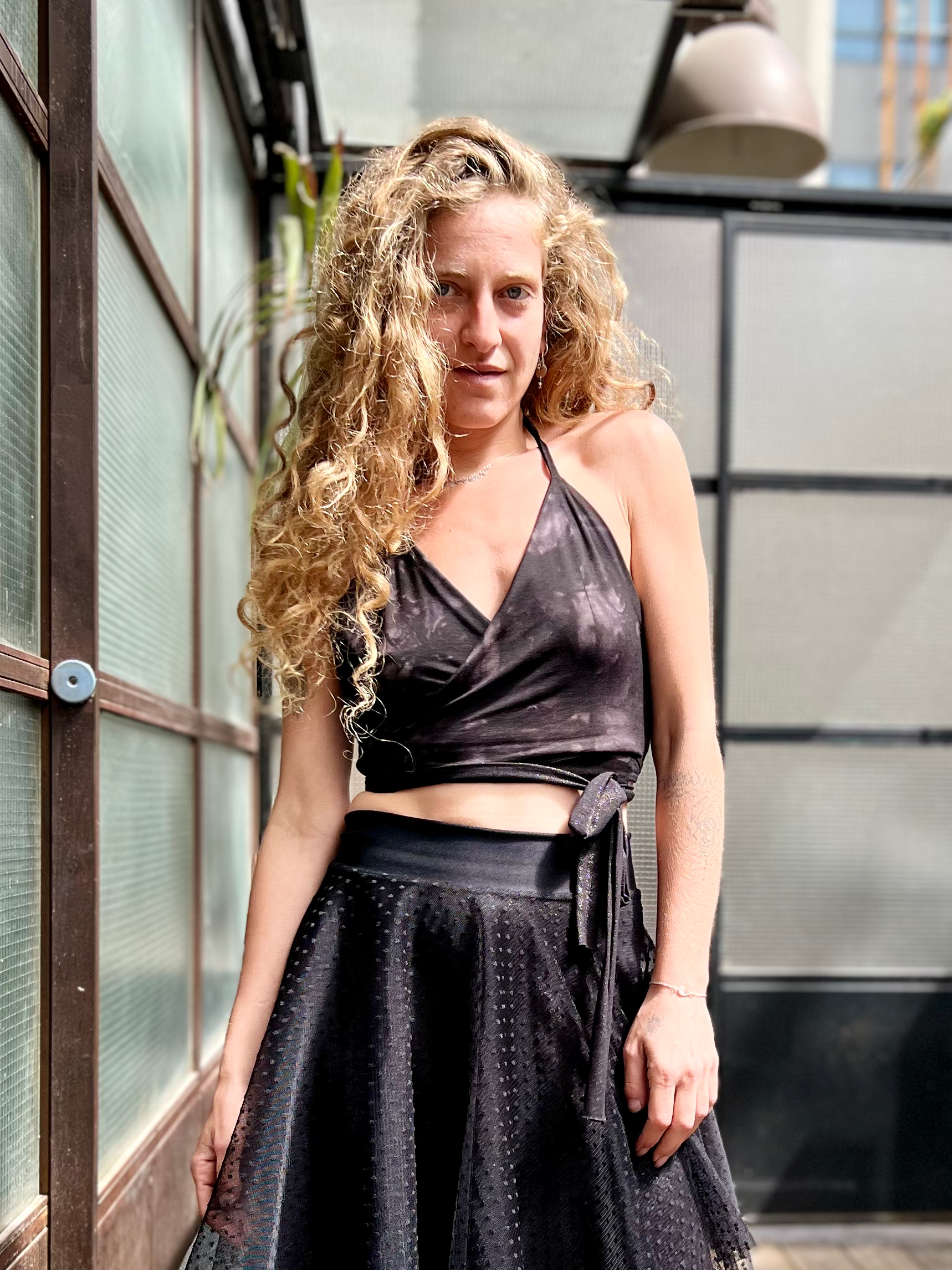 Nala Wrap Top Tai Dai Front View