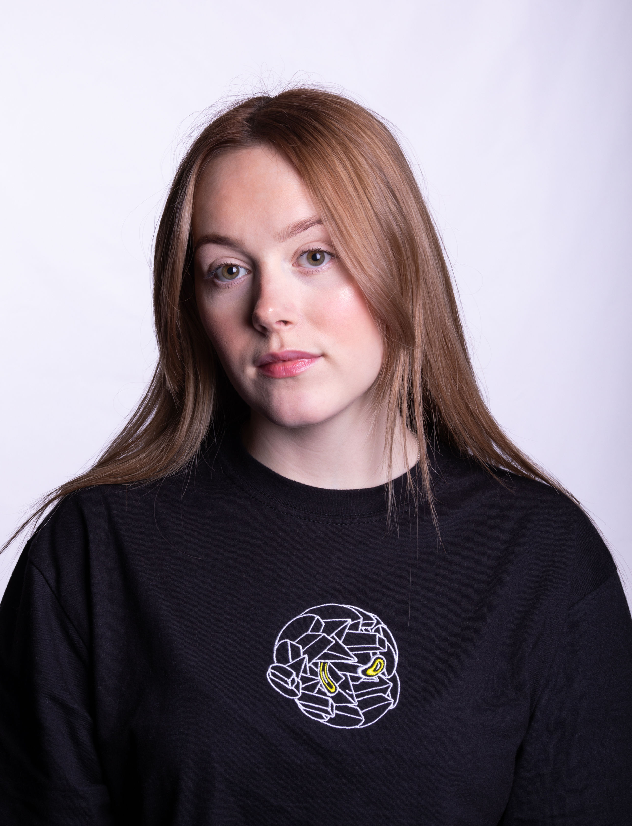 'Linework' Embroidered Tee