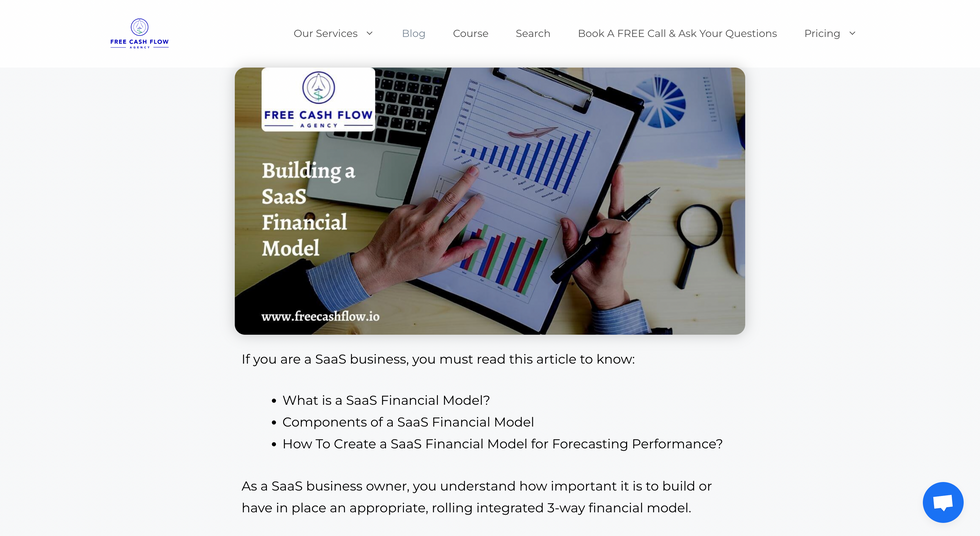 Content Writing Project Freecashflow LLC Blog