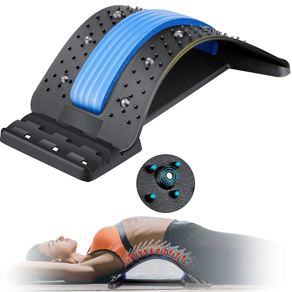 4 Levels Adjustable Neck Massage Back Stretcher