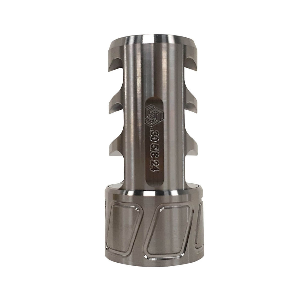 Thumbnail: Spearhead Titanium 3 Port Self Timing Muzzle Brake