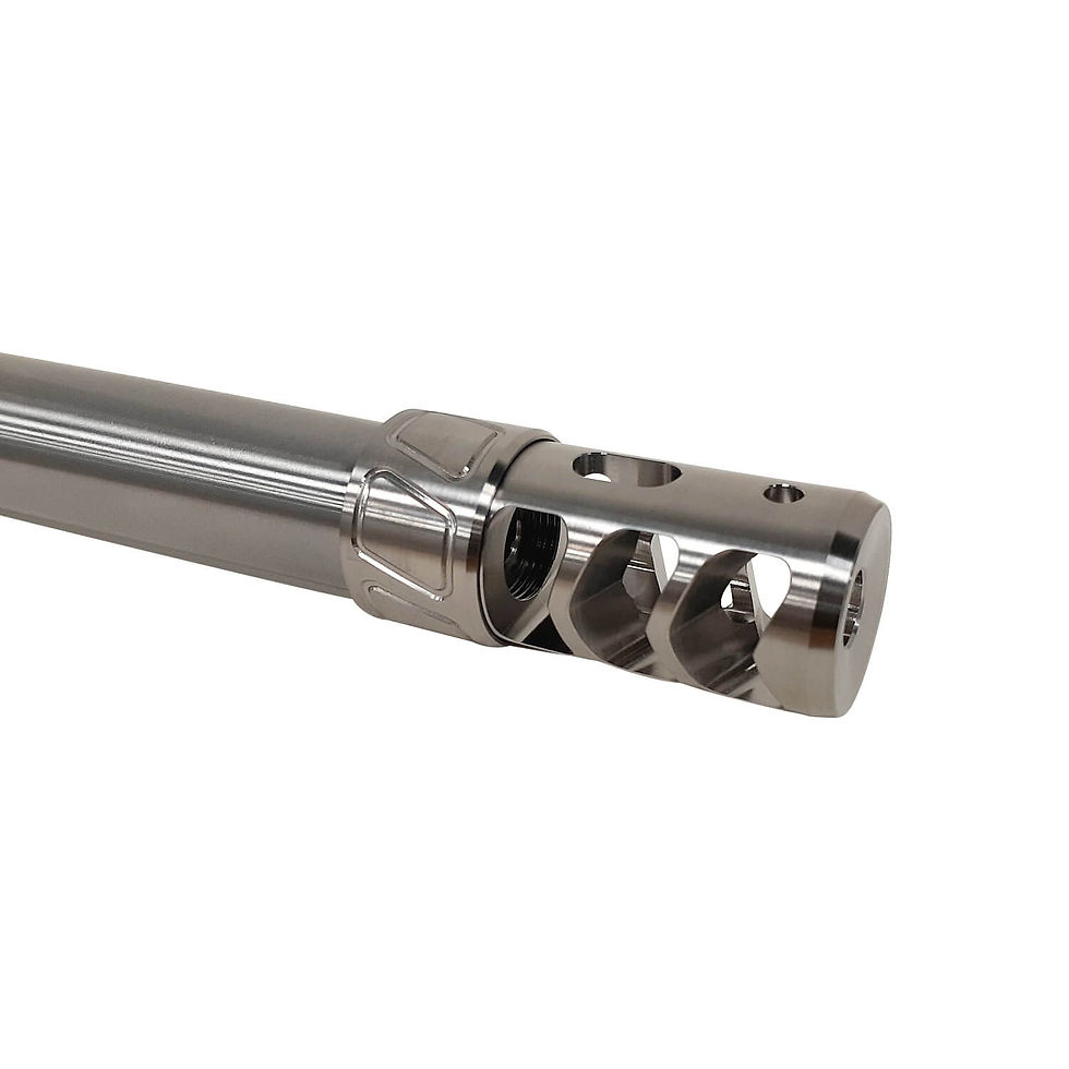 Thumbnail: Spearhead Titanium 3 Port Self Timing Muzzle Brake