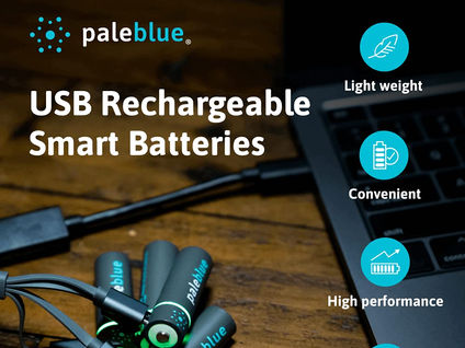 Pale Blue USB-C Rechargeable batteries