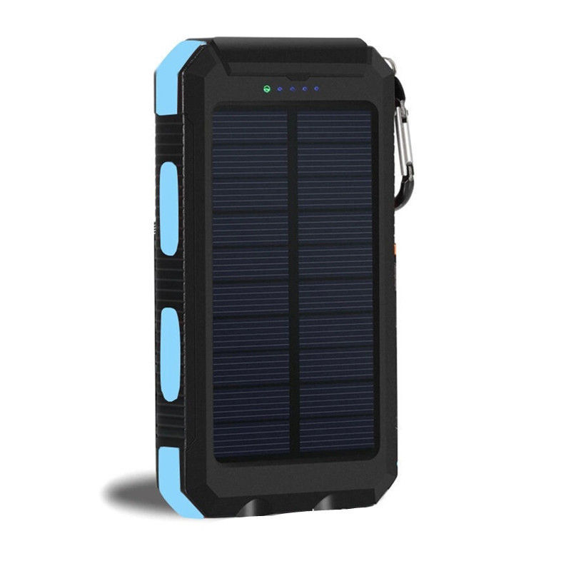 Thumbnail: Solar Power Bank 200000mAh Waterproof Portable Solar Panel Powerbank External Ba