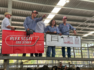 Geoff Oliver, local Yea beef producer (who was obviously too tall for the frame :-))