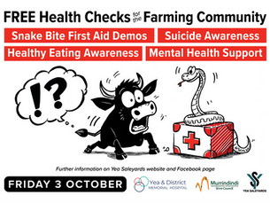FREE Health Checks for the Farming Community | Snake Bite First Aid Demos, Suicide Awareness, Mental Health Support & Healthy Eating Awareness