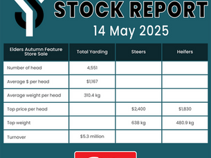 STOCK REPORT: Elders Yea Autumn Feature Store Sale