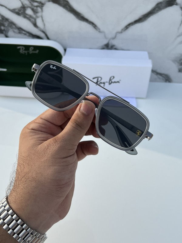 RAY-BAN 06 Grey Black sunglasses for Men and Women