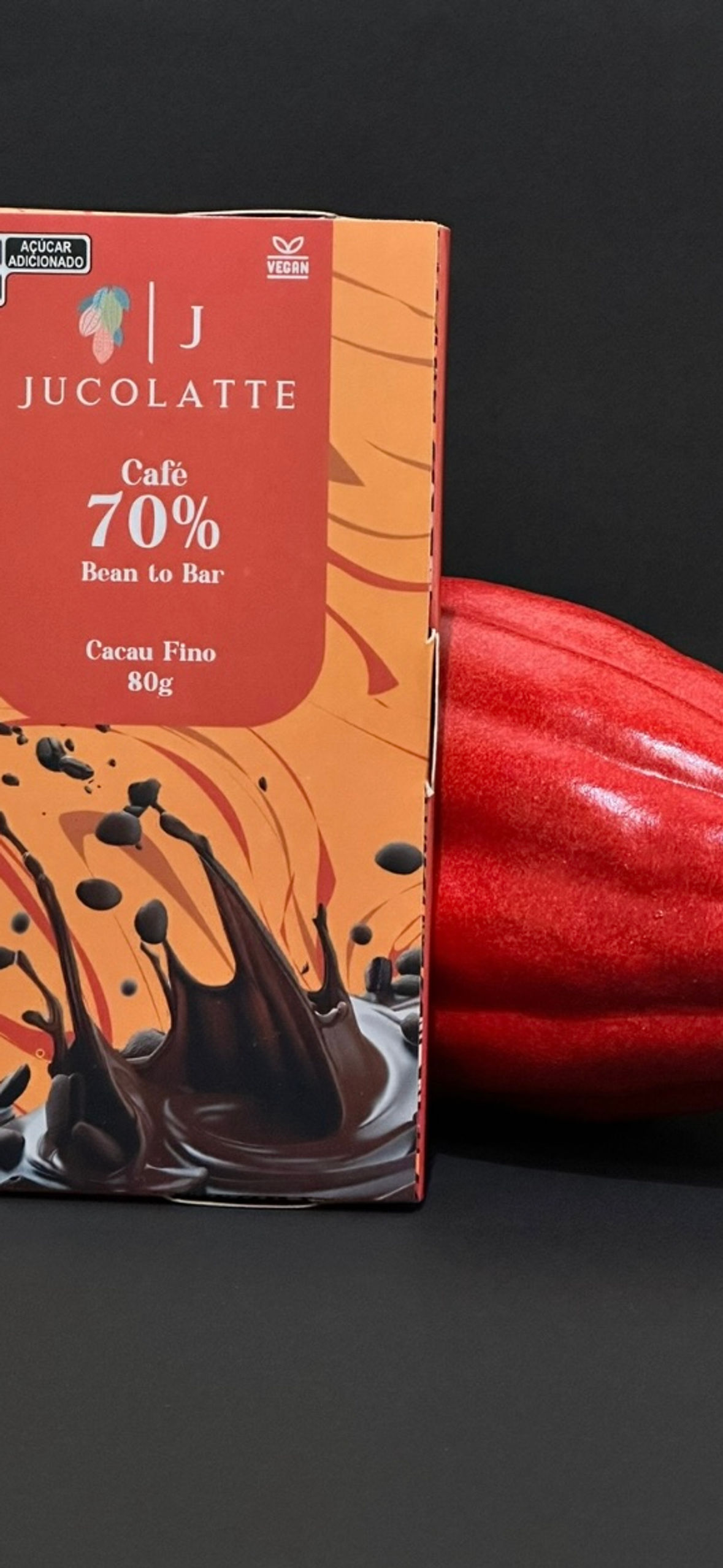 70% com café - Jucolatte - 80g