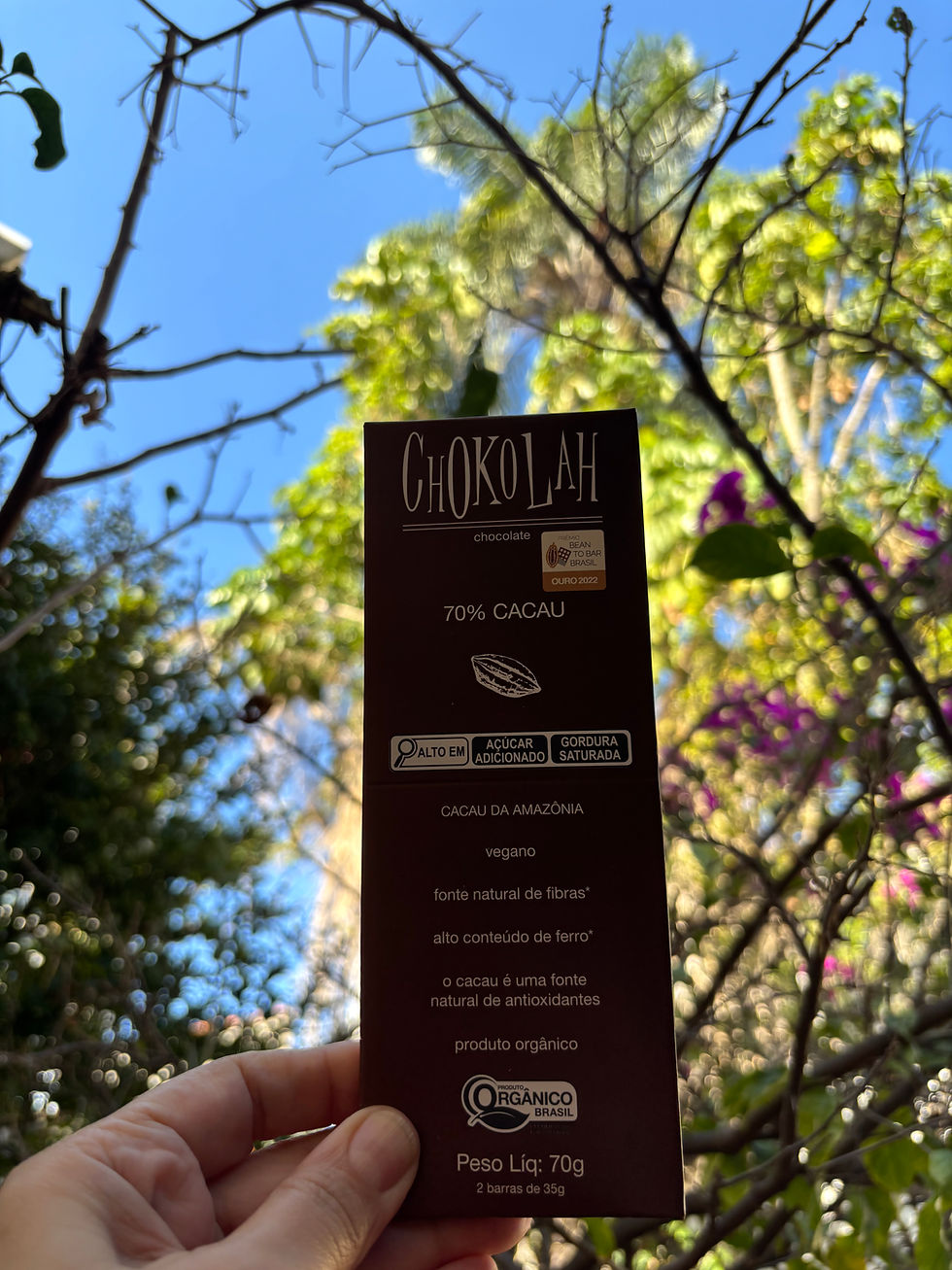 Miniatura: 70% cacau baixo em açúcares adicionados - Chokolah - 70g