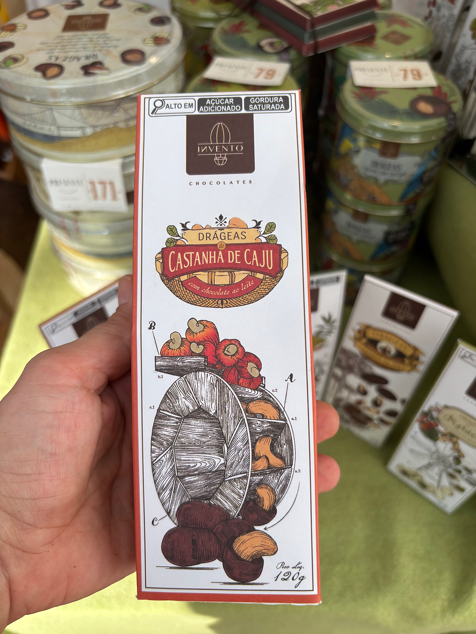 Miniatura: Drageado CASTANHA DO PARÁ - Invento Chocolates - 120g