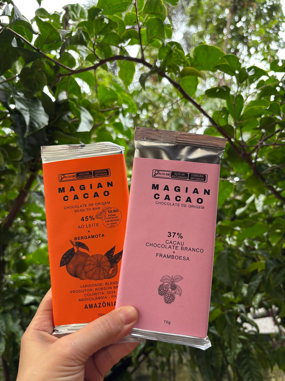 Miniatura: 70% adoçado com tâmara desidratada - Magian Cacao - 70g