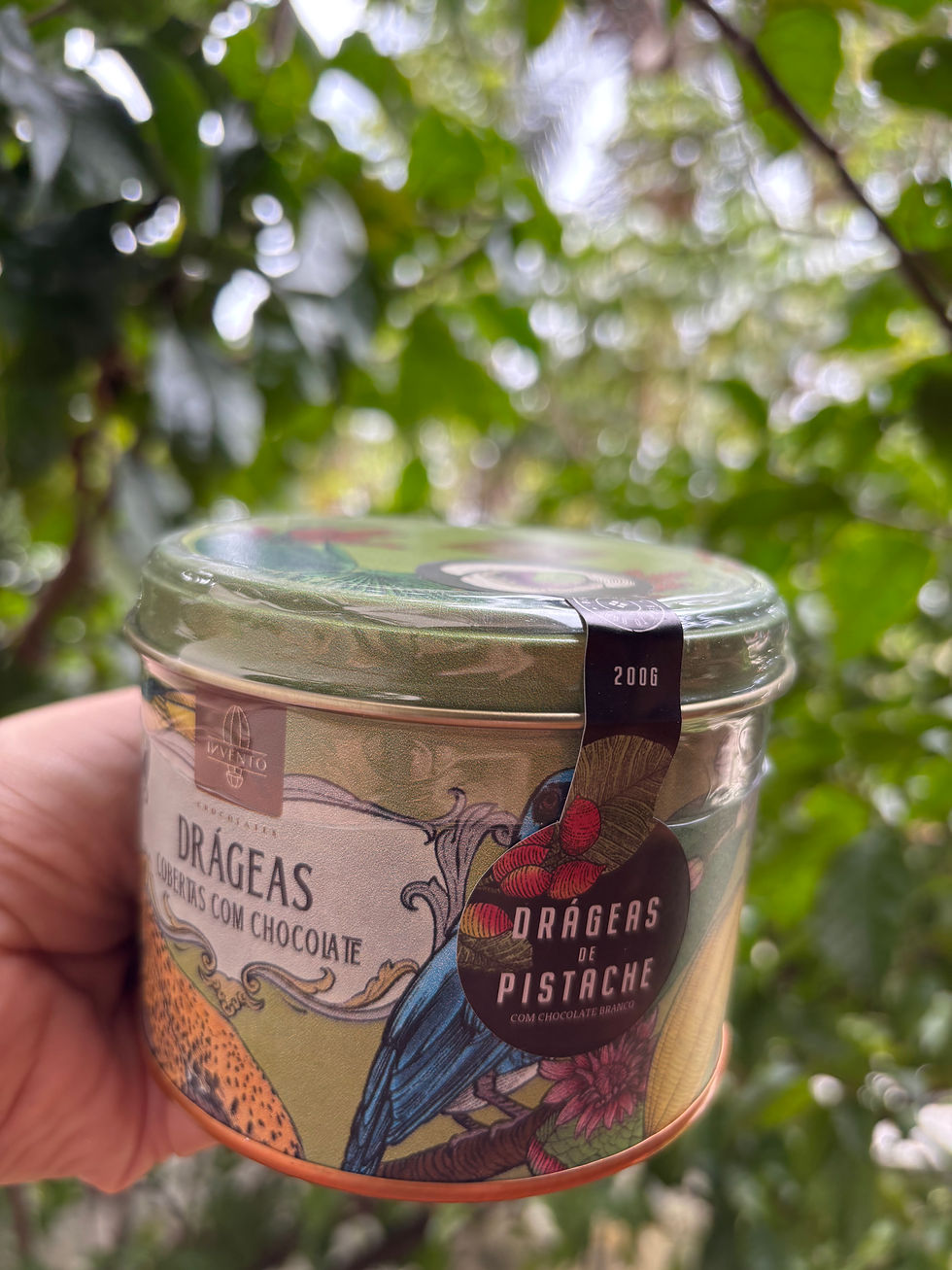 Miniatura: Lata Drageado PISTACHE - Invento Chocolates - 200g