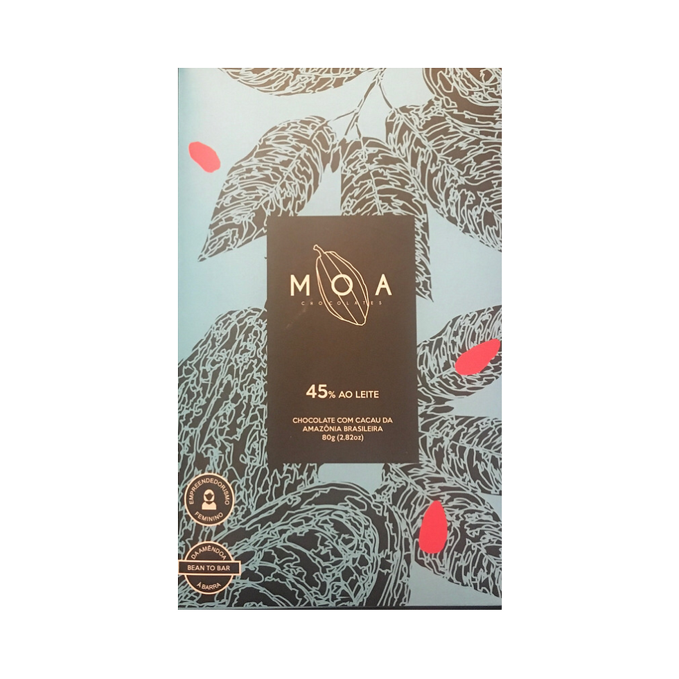 45% cacau Ao Leite - Moa Chocolates - 80g
