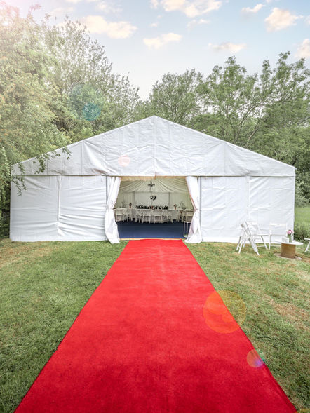 Large wedding marquee