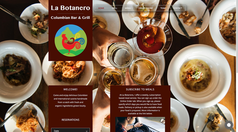 La Botanero Homepage