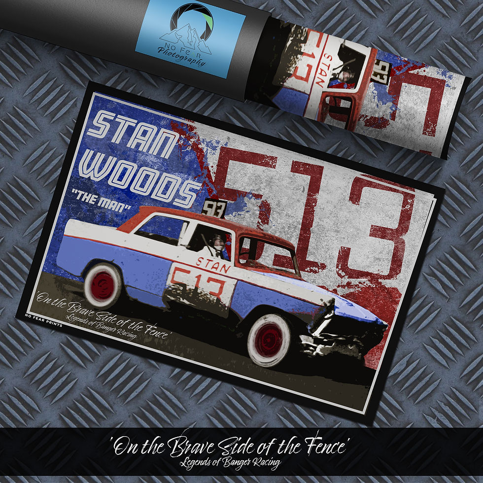 Thumbnail: 513 Stan Woods Banger Racing Poster Print