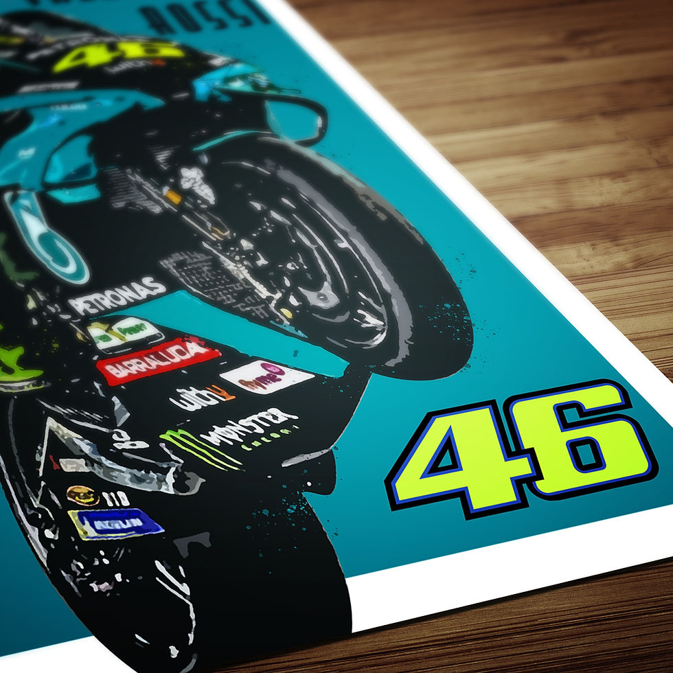 Thumbnail: Valentino Rossi Petronas Yamaha Print MotoGP