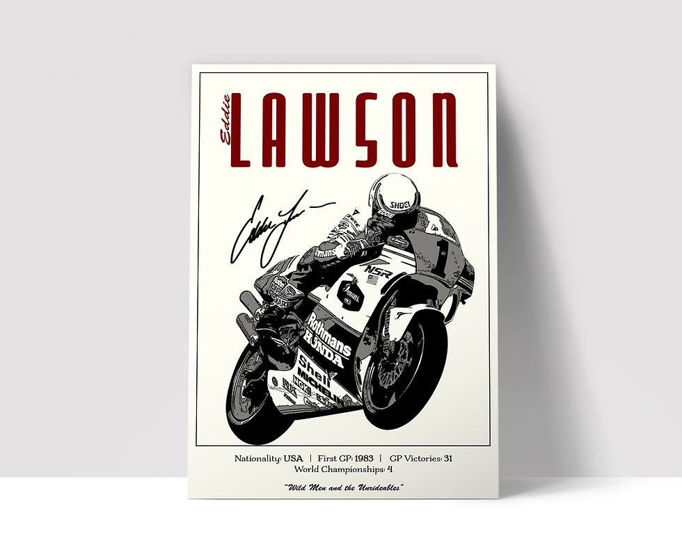 Thumbnail: Eddie Lawson Classic 500GP Print MotoGP