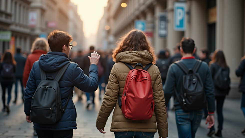 High angle view of a public health awareness campaign event