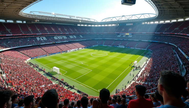Vista aérea do Estádio Baenão, palco do jogo entre Remo e Atlético MG