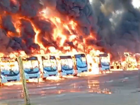 Incêndio Devastador em Garagem de Ônibus de Belo Horizonte Causa Preocupação e Destruição