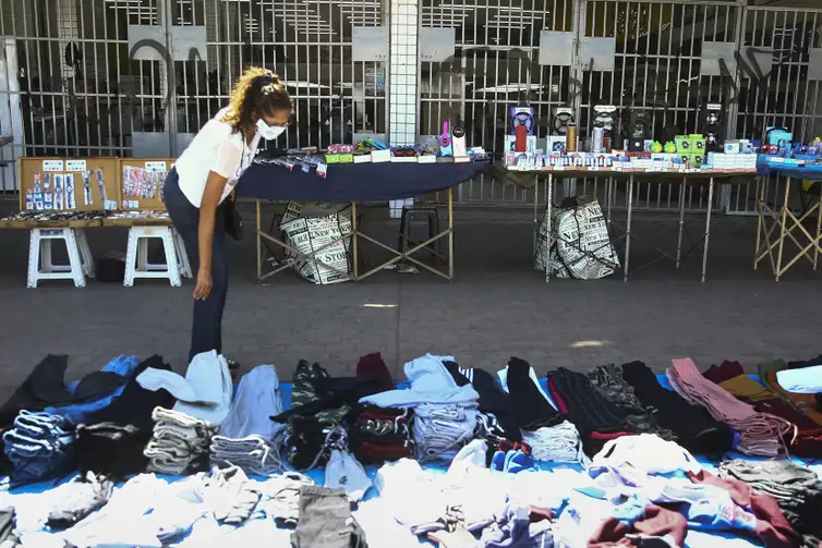 Comércio de rua em Brasília.